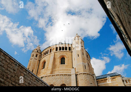 Top of Abbey of the Dormition, Jerusalem, Israel Stock Photo