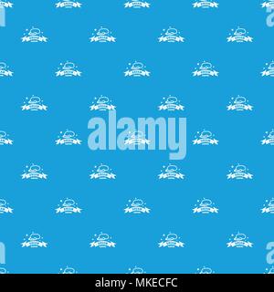 Sleeping pattern vector seamless blue Stock Vector