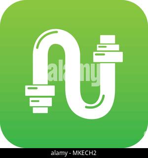 Siphon icon green vector Stock Vector
