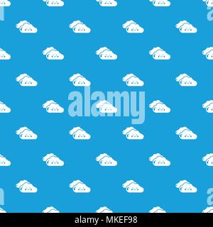KInd cloud pattern vector seamless blue Stock Vector