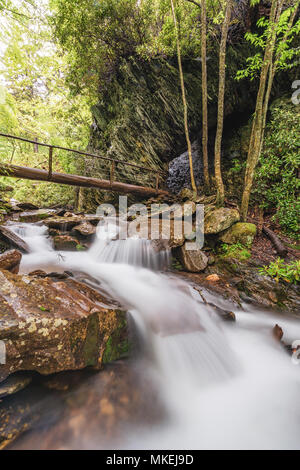 Cascades in the Smoky Mountains of Tennessee, USA. Stock Photo