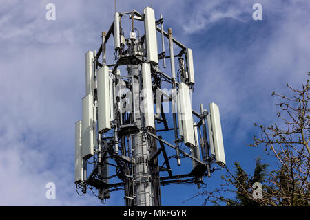 Telecommunication towers Stock Photo