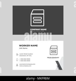 Warehouse business card design template, Visiting for your company, Modern horizontal identity Card Vector Stock Vector