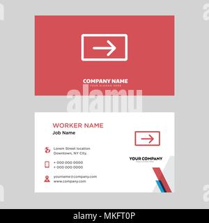 business card design template, Visiting for your company, Modern horizontal identity Card Vector Stock Vector