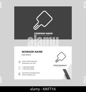 Kitchen board business card design template, Visiting for your company, Modern horizontal identity Card Vector Stock Vector