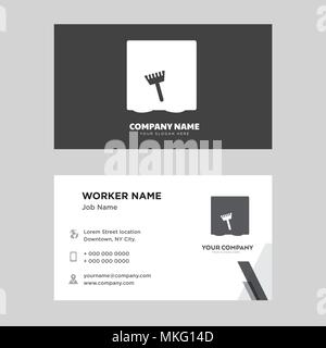 Window business card design template, Visiting for your company, Modern horizontal identity Card Vector Stock Vector