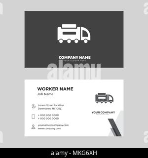 Road sweeper business card design template, Visiting for your company, Modern horizontal identity Card Vector Stock Vector
