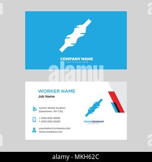 Human Muscle business card design template, Visiting for your company, Modern horizontal identity Card Vector Stock Vector