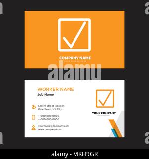 Correct business card design template, Visiting for your company, Modern horizontal identity Card Vector Stock Vector