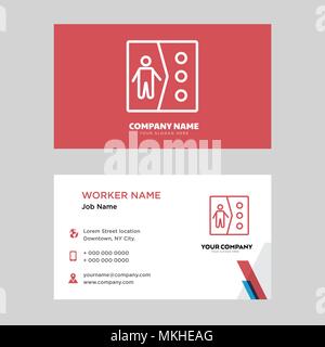 Clone business card design template, Visiting for your company, Modern horizontal identity Card Vector Stock Vector