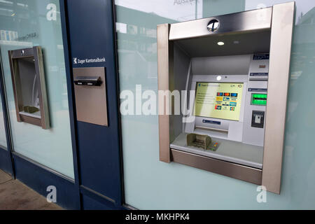 ATM machine in Zug, Switzerland, Europe Stock Photo