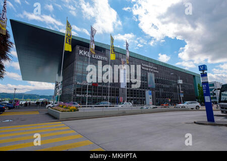 KKL Luzern Kunstmuseum Museum of Art, Culture and Congress Centre in Lucerne, Switzerland, Europe Stock Photo