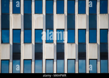 Close-up view of a building in Manhattan, New York City, USA. Stock Photo