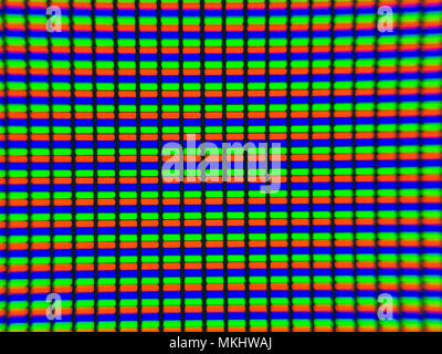 The micro photo of television LCD display Stock Photo