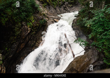 Krimml Waterfalls in High Tauern National Park  in Austria Stock Photo