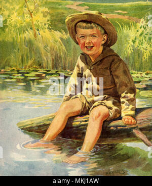 BOY WEARING STRAW HAT REMOVING HOOK FROM MOUTH OF FISH OUTDOOR - Stock  Photo - Masterfile - Rights-Managed, Artist: ClassicStock, Code:  846-02793915