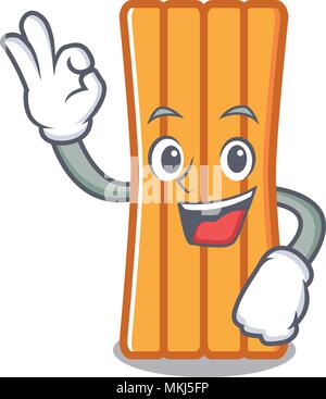 Okay cute bed character cartoon vector illustration Stock Vector Image ...