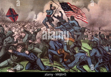 Civil War Battle Stock Photo