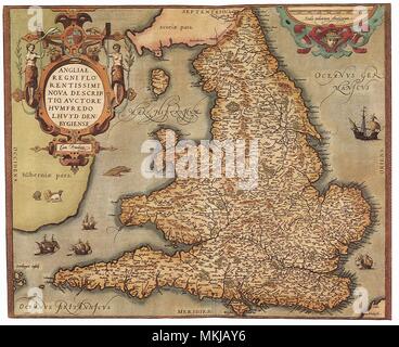 England and Wales, 1573 Stock Photo
