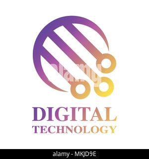 Technology Logo template. Digital Technology Stock Vector