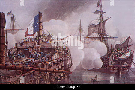 Aboukir Battle 1798 Stock Photo