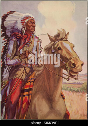 Native American Indians Crazy Horse Battle of Little Big Horn Stock ...