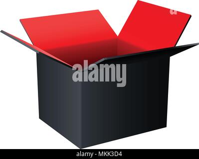 red box open Stock Vector