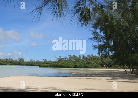 Charming coastline of Indian ocean at Mauritius island. Stock Photo