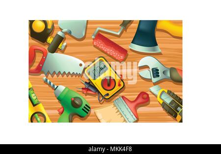 builders icons banner8 Stock Vector