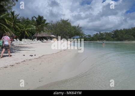 Charming coastline of Indian ocean at Mauritius island. Stock Photo