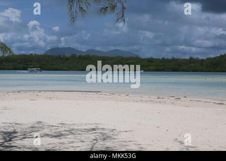 Charming coastline of Indian ocean at Mauritius island. Stock Photo