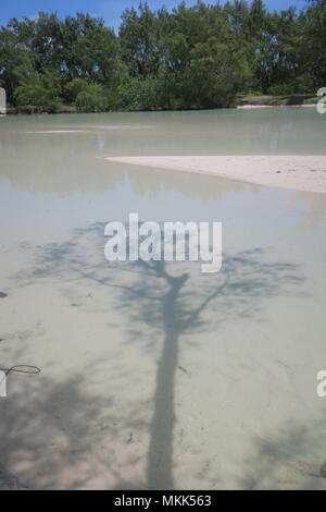 Charming coastline of Indian ocean at Mauritius island. Stock Photo