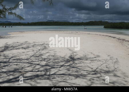 Charming coastline of Indian ocean at Mauritius island. Stock Photo