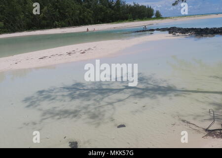 Charming coastline of Indian ocean at Mauritius island. Stock Photo