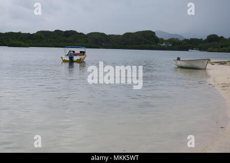 Charming coastline of Indian ocean at Mauritius island. Stock Photo