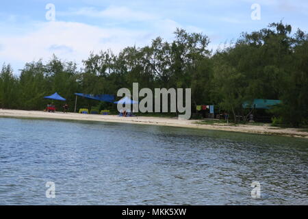 Charming coastline of Indian ocean at Mauritius island. Stock Photo