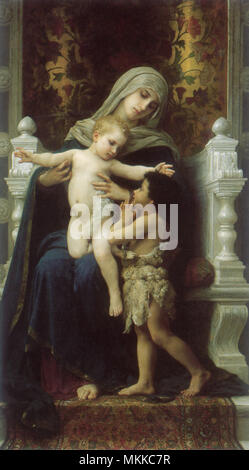 Madonna and Child with Saint John the Baptist Stock Photo