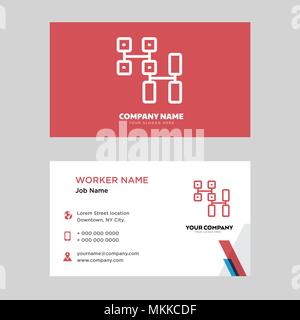 Cpu business card design template, Visiting for your company, Modern horizontal identity Card Vector Stock Vector