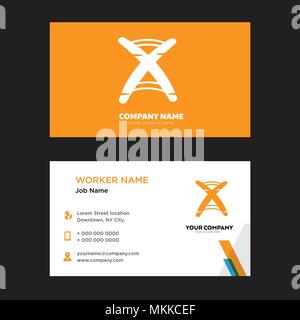 DNA Sequence business card design template, Visiting for your company, Modern horizontal identity Card Vector Stock Vector