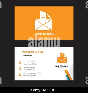 business card design template, Visiting for your company, Modern horizontal identity Card Vector Stock Vector