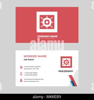 Cooler business card design template, Visiting for your company, Modern horizontal identity Card Vector Stock Vector