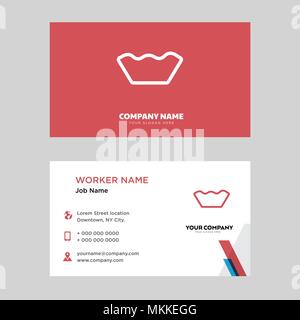 Mould business card design template, Visiting for your company, Modern horizontal identity Card Vector Stock Vector