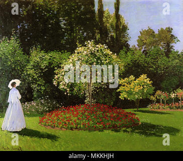 Garden At Sainte Adresse By Claude Monet Impressionist Painting 1867 garden-at-sainte-adresse-by-claude-monet-impressionist-painting-1867
