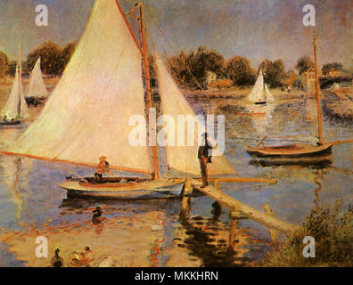 Sailboats at Argenteuil Stock Photo