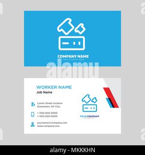 Toaster business card design template, Visiting for your company, Modern horizontal identity Card Vector Stock Vector