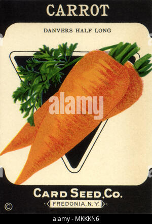 Carrot Seed Packet Stock Photo