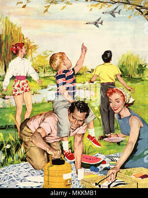 Family Picnic Stock Photo