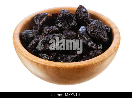 Prunes in bowl Stock Photo