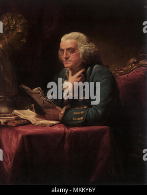 Benjamin Franklin 1767 Stock Photo
