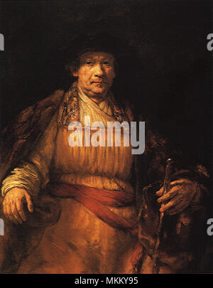 Rembrandt van Rijn, Self-portrait Stock Photo